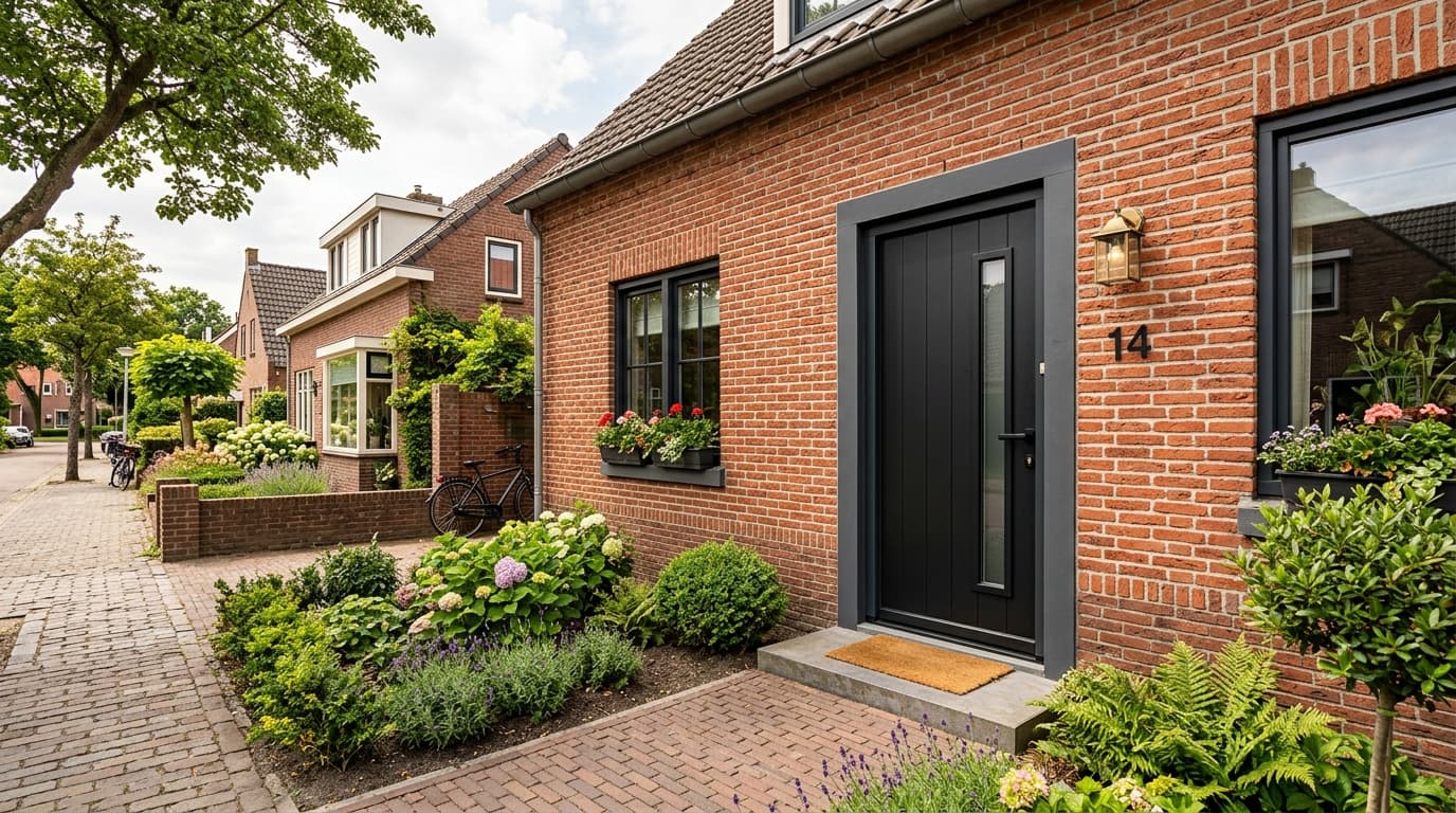 Moderne isolerende deur